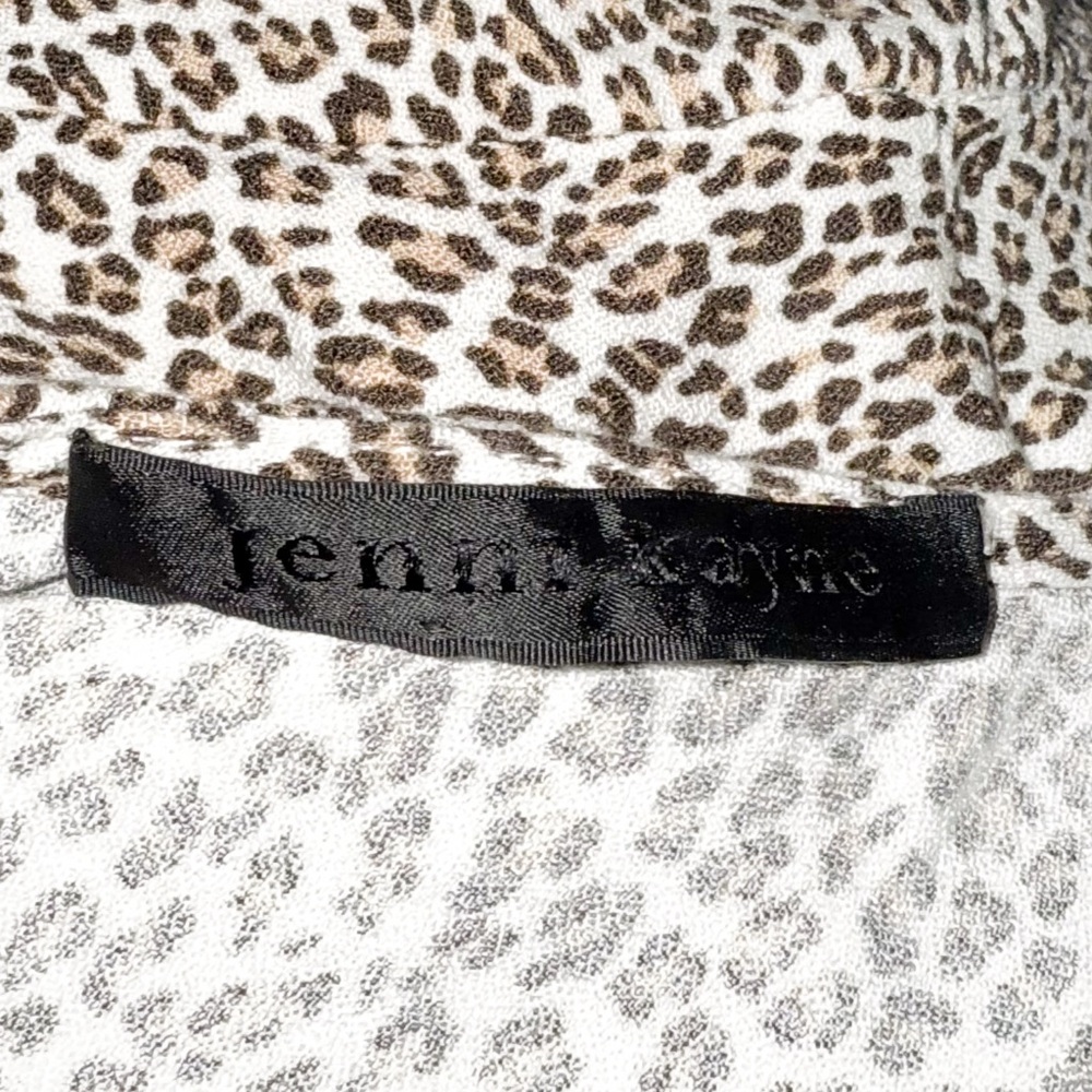 NWOT Jenni Kayne Leopard Print Soft Tee Dress S - Picture 4 of 7